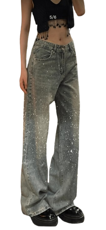 NANI Half-Glitter Jeans