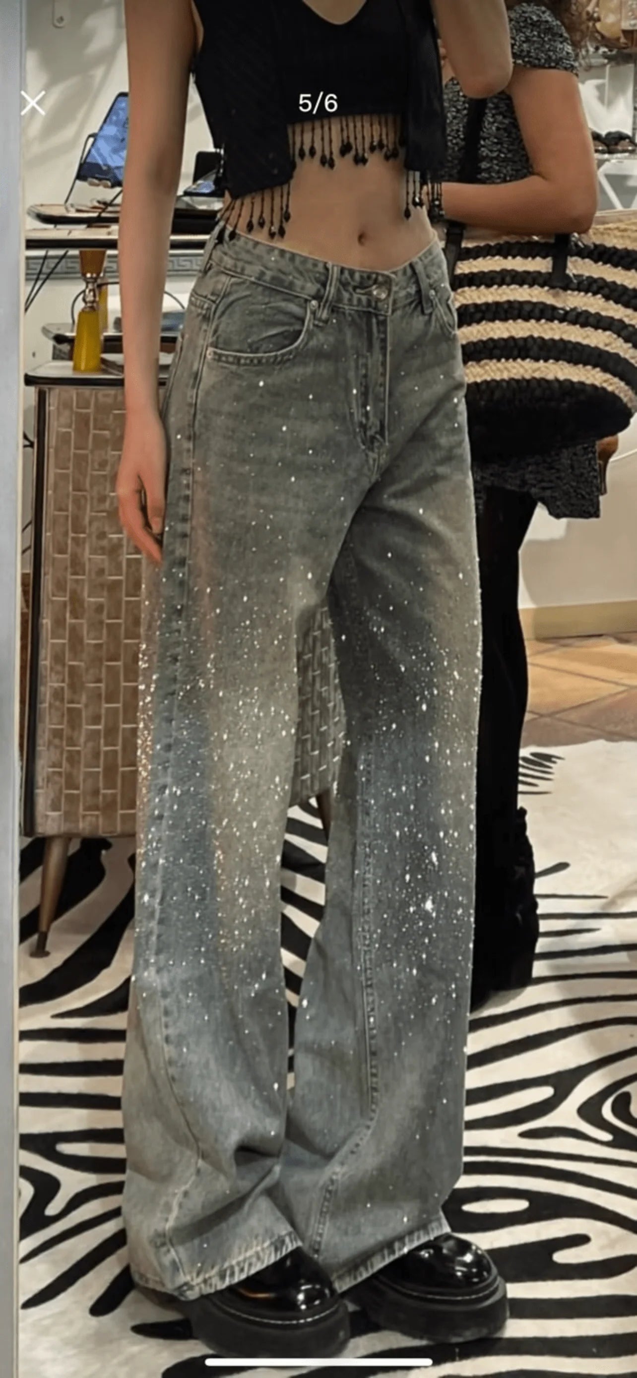 NANI Half-Glitter Jeans