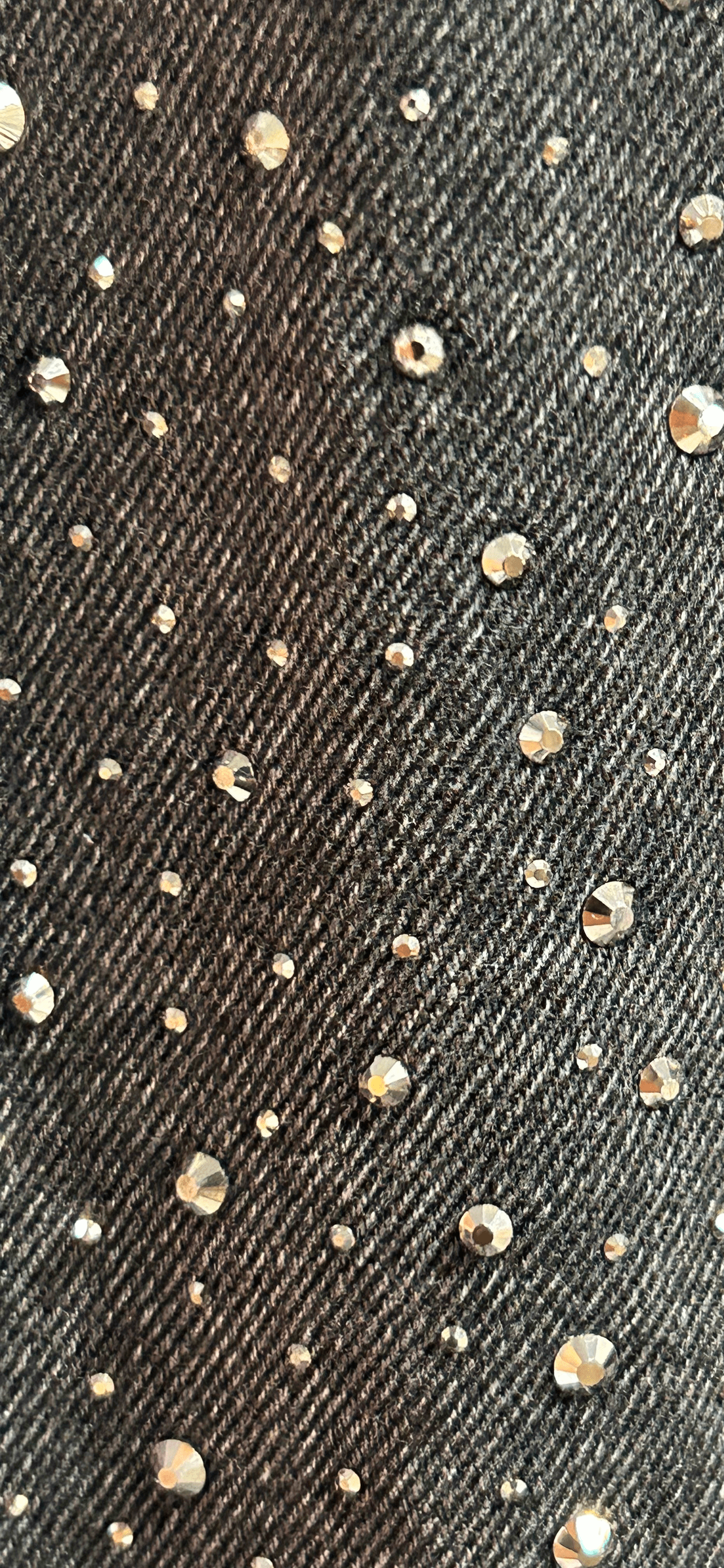 JI Black Metal Glitter Jeans