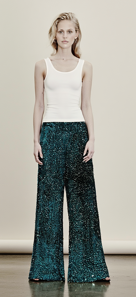 GLORIA Shining glitter pants